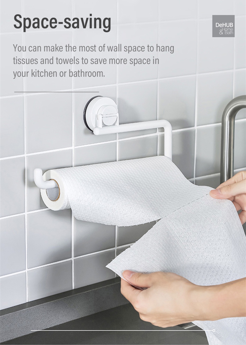 KOREA DeHUB Towel Paper Hanger Wall Mount-3